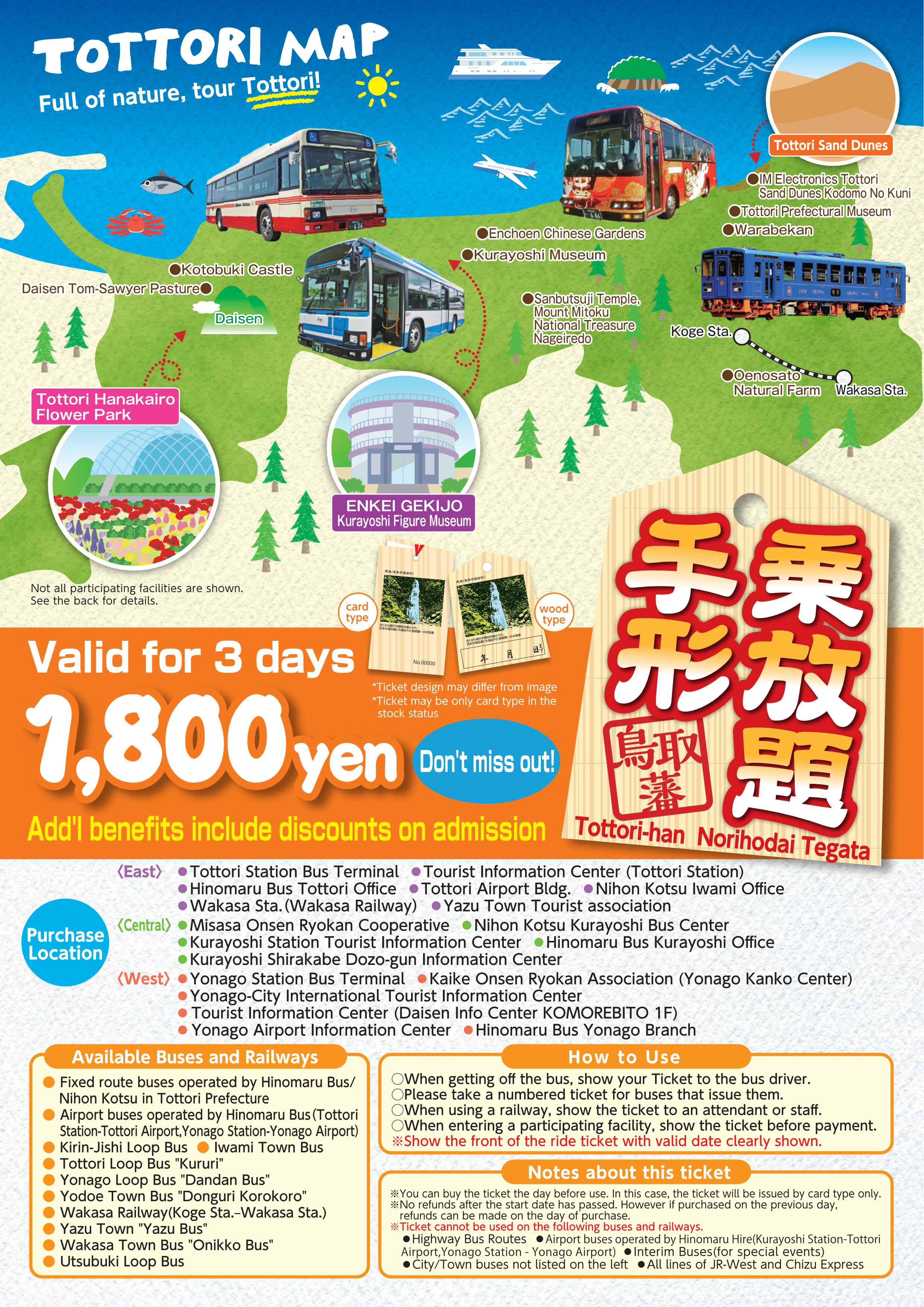 Tottori Pass Flyer in English
