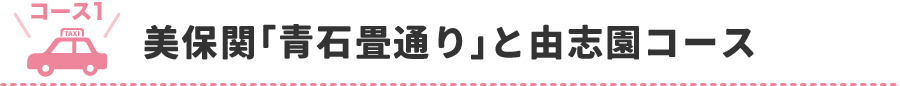 美保関「青石畳通り」と由志園コース